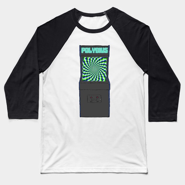 Polybius Baseball T-Shirt by ThePureAudacity